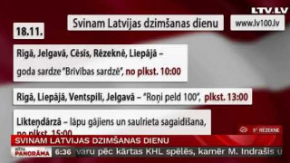Svinam Latvijas dzimšanas dienu