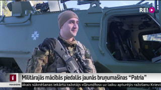 Militārajās mācībās piedalās jaunās bruņumašīnas "Patria"