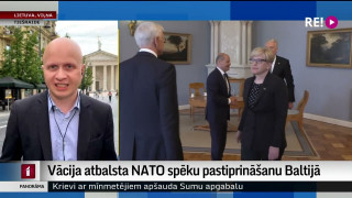 Vācijas kanclers atbalsta NATO spēku pastiprināšanu Baltijā