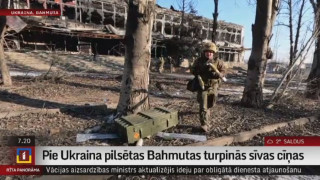 Pie Ukraina pilsētas Bahmutas turpinās sīvas cīņas