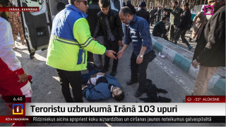 Teroristu uzbrukumā Irānā 103 upuri