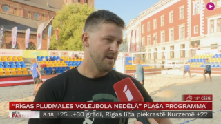 "Rīgas pludmales volejbola nedēļā" plaša programma