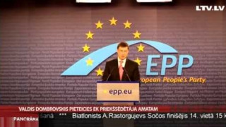 Valdis Dombrovskis pieteicies EK priekšsēdētāja amatam