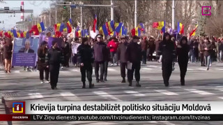 Krievija turpina destabilizēt politisko situāciju Moldovā