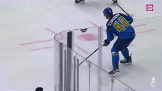 Pasaules hokeja čempionāta spēles Kazahstāna - Latvija epizodes