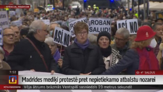 Madrides mediķi protestē pret nepietiekamo atbalstu  nozarei