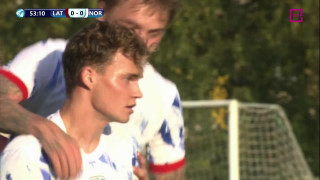 U-21 Eiropas futbola čempionāta kvalifikācijas spēle Latvija - Norvēģija 0:1