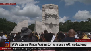 ASV atzīmē Kinga Vašingtonas marša 60. gadadienu