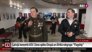 Latvijā koncertē ASV Jūras spēku Eiropā un Āfrikā rokgrupa "Flagship"