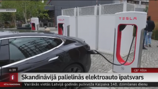 Skandināvijā palielinās elektroauto īpatsvars