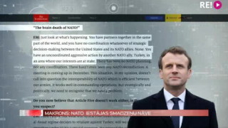 Makrons: NATO iestājas smadzeņu nāve