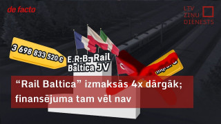 "Rail Baltica" izmaksās četras reizes dārgāk; finansējuma tam vēl nav