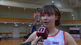 Baltijas sieviešu basketbola līgas spēle "TTT Rīga" – "LCC". Evelīna Otto