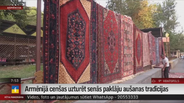 Armēnijā cenšas uzturēt senās paklāju aušanas tradīcijas