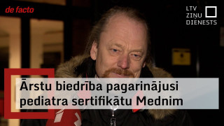 Ārstu biedrība pagarinājusi pediatra sertifikātu Edgaram Mednim