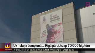 Uz hokeja čempionātu Rīgā pārdots ap 70 000 biļetēm