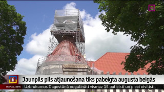 Jaunpils pils atjaunošana tiks pabeigta augusta beigās