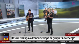 Masaki Nakagava koncertē kopā ar grupu "Apvedceļš"