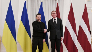 Ukrainas prezidenta Volodimira Zelenska vizīte Latvijā. Preses konference Rīgas pilī