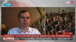 Grāmata "Latvijas republikas dibinātāji un atjaunotāji". Skype saruna ar Gati Krūmiņu