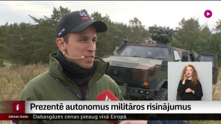 Prezentē autonomus militāros risinājumus