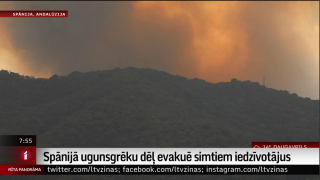 Spānijā ugunsgrēku dēļ evakuē simtiem iedzīvotājus