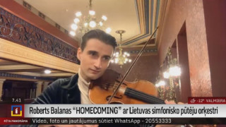 Roberts Balanas "HOMECOMING" ar Lietuvas simfonisko pūtēju orķestri