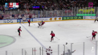 Pasaules hokeja čempionāta pusfināls Kanāda - Latvija 1:2