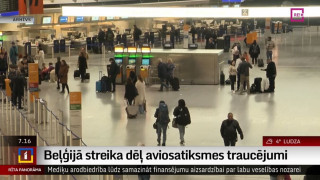 Beļģijā streika dēļ aviosatiksmes traucējumi