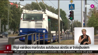 Rīgā vairākos maršrutos autobusus aizstās ar trolejbusiem
