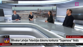Rītvakar Latvijas Televīzijas dziesmu konkursa "Supernova" fināls