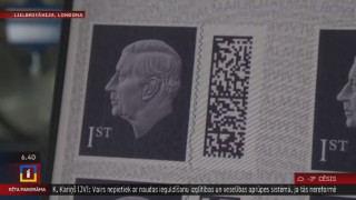 Lielbritānijā nodrukāta pirmās pastmarkas ar Čārlzu III