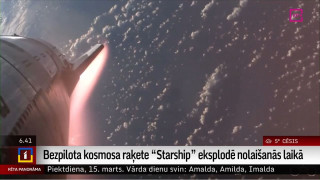 Bezpilota kosmosa raķete "Starship" eksplodē nolaišanās laikā