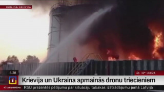 Krievija un Ukraina apmainās dronu triecieniem