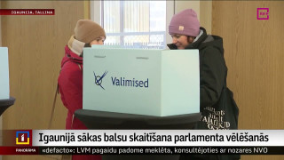Igaunijā sākas balsu skaitīšana parlamenta vēlēšanās
