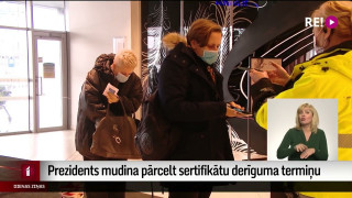 Prezidents mudina pārcelt sertifikātu derīguma termiņu