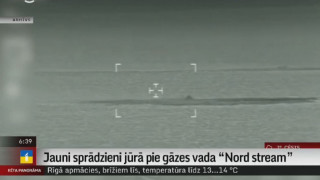 Jauni sprādzieni jūrā pie gāzes vada "Nord stream"