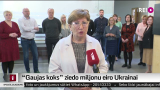 "Gaujas koks" ziedo miljonu eiro Ukrainai