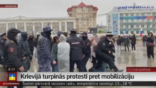 Krievijā turpinās protesti pret mobilizāciju