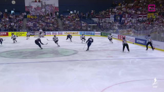 Pasaules hokeja čempionāta spēle Latvija - ASV 1:3