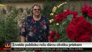 Izveido publisku rožu dārzu cilvēku priekam