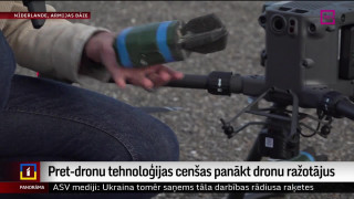 Pret-dronu tehnoloģijas cenšas panākt dronu ražotājus