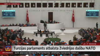 Turcijas parlaments atbalsta Zviedrijas dalību NATO