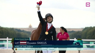 Parīzes paraolimpiskās spēles. Riharda Snikus apbalvošanas ceremonija