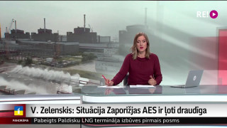 V. Zelenskis: Situācija Zaporižjas AES ir ļoti draudīga