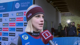 Bots/Plūme Siguldā uzvar Pasaules kausa posmā kamaniņu sportā. Elīna Ieva Vītola