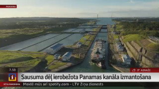 Sausuma dēļ ierobežota Panamas kanāla izmantošana