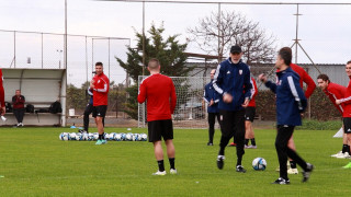 Latvijas futbola izlase Kiprā aizvada treniņus