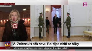 Zelenskis sāk savu Baltijas vizīti ar Viļņu