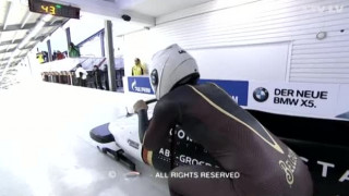 PK posms bobslejā sievietēm. 1.brauciens. Videoapskats
